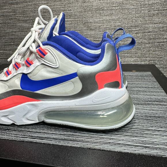 Nike Air Max 270 React CW3094-100 White Running Shoes Sneakers - Womens Size 10 - Picture 2 of 15